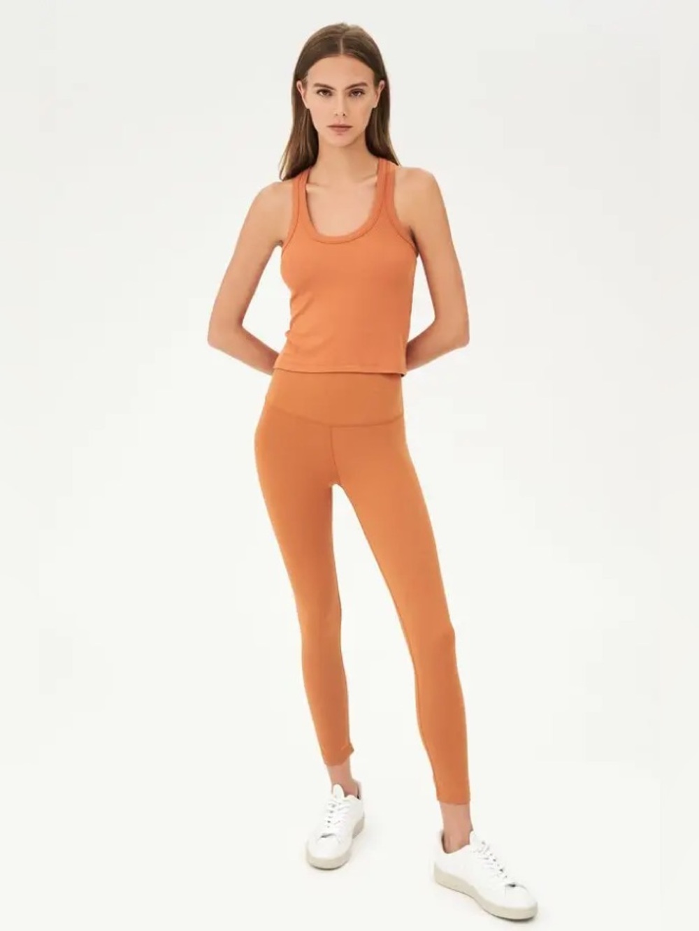 Splits 59 Ashby Ribbed Cropped Tank Top